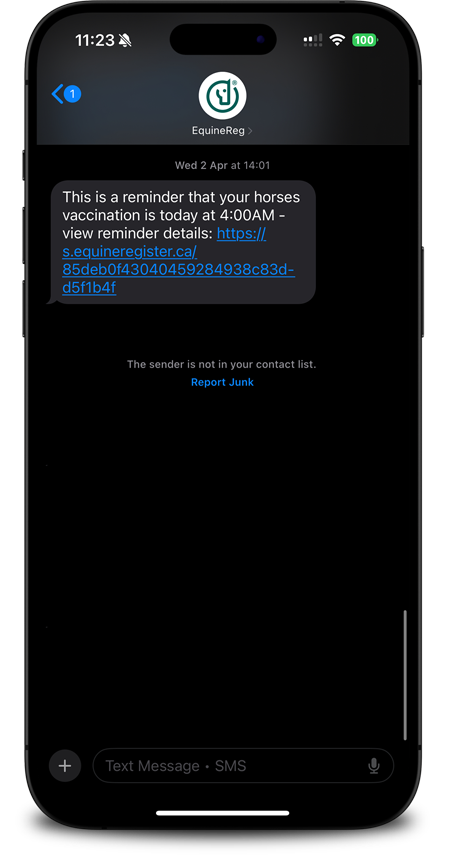 SMS Event Reminder